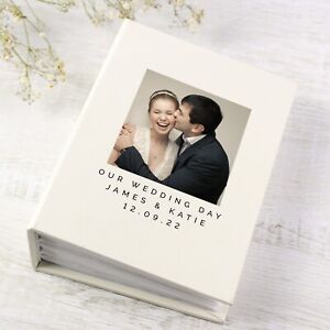 Personalised Mr & Mrs Photo Wedding Album Wedding Day Christening Baptism