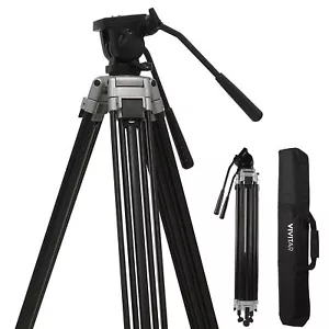 75" Aluminum Alloy Ultra Heavy Duty Tripod with 360° Panning 17lb Load Capacity - Picture 1 of 9