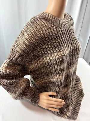 SO STRIPED CABLE KNIT SWEATER SIZE L - Image 1 of 3