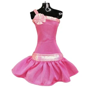 Barbie Doll Fashion Pink Metallic Mini Party Dress Outfit Clothes Barbie Tag - Picture 1 of 6