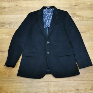 Nautica Brielle Blazer Jacket Mens 42L Navy Blue Button Corduroy - Picture 1 of 9