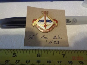 35th Engineer Brigade E23 Unit Crest, DI, DUI (DRAW#18) - Picture 1 of 2