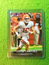 TREVOR LAWRENCE JACKSONVILLE JAGUARS ROOKIE CARD JERSEY #16 CLEMSON RC 2021 Leaf