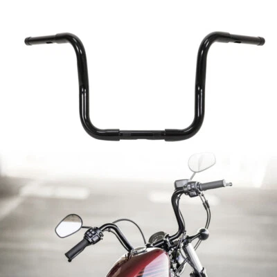 14" Rise 1 1/4'' Ape Hanger Handlebar For Harley Sportster XL883 1200 - Image 1 of 4