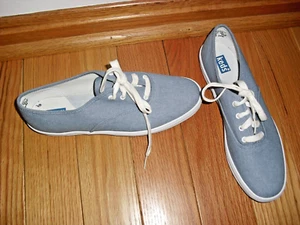 Zapatillas Keds Vintage Años 90 Denim Ligero Talla 9.5~1991~Zapatillas de Lona~NUEVAS SIN CAJA - Imagen 1 de 6