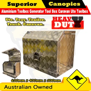 620 x 400 x 500 Aluminium Toolbox Generator Tool Box Caravan Ute Toolbox - Picture 1 of 4