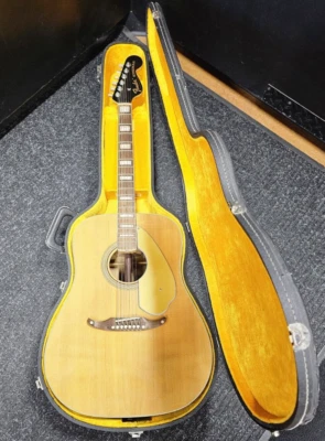 FENDER KINGMAN, ACOUSTIC GUITAR, NAT SUNBRUST, 1968-1971, HS CASE, FREE SHIPPING - Image 1 of 4