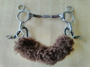Toklat Myler Combination Sweet Iron Bit Low Port 4.5" Rawhide Nose Band (HAP) - Picture 1 of 8