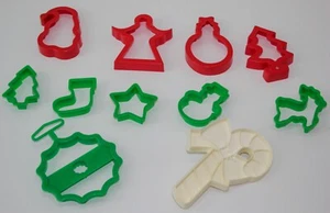 Lote de 11 cortadores de galletas de Navidad vintage para hornear niños vacaciones - Imagen 1 de 6