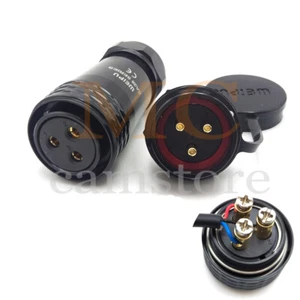 WEIPU SA28 3PIN Panel Mount IP68 Waterproof Plug & Socket Connector 500V/50A  - Picture 1 of 8