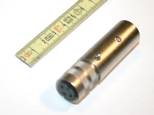 Compacto! Paño pequeño con hardware adaptador XLR m para Sennheiser MD421/441 entre otros - Imagen 1 de 3