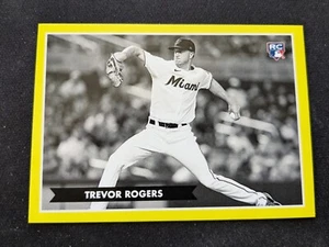 2021 Topps Montgomery Club Baseball Sticker Trevor Rogers RC - Miami Marlins (NM - Picture 1 of 3