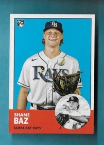 SHANE BAZ RC 2022 TOPPS ARCHIVES 63 TOPPS VARIACIONES DE FONDO NOVATO # - Imagen 1 de 2