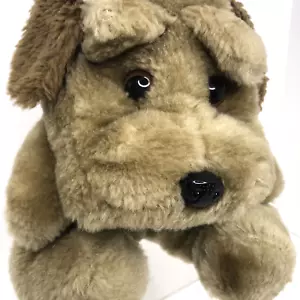 Shar Pei Raffoler Plush Puppy Dog 7" Brown 1994 Vintage Wrinkles - Picture 1 of 13