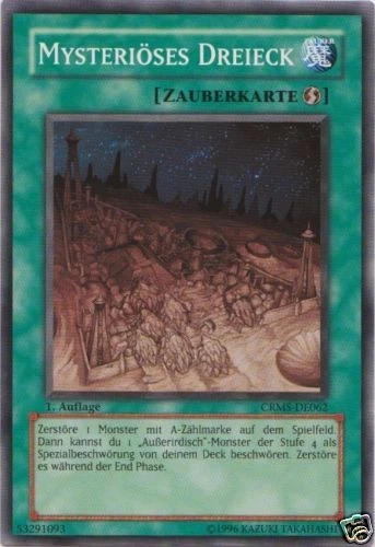 Yu-Gi-Oh 3x Mysteriöses Dreieck - - - CRMS - Bild 1 von 1