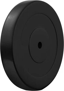 N°1 Disco in Ghisa Gommato Da 2,5 a 20 Kg Diametro Foro 30Mm per Manubri O Bilan - Foto 1 di 12