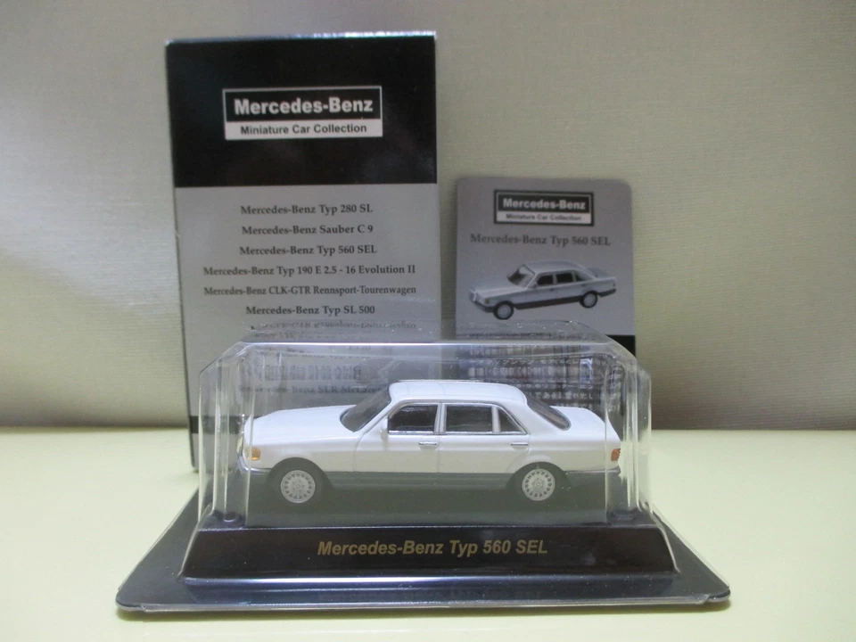 Kyosho 1/64 Mercedes-Benz Minicar Colección 560 SEL Blanco Foto 1 de 1