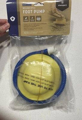 BOMBA DE PIE ESTILO FUELLE STANSPORT COMPACTA LIGERA INFLA DESINFLA NUEVA Foto 1 de 4