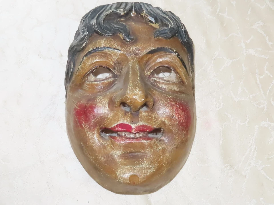 Maschera IN Legno Fasnet Carnevale Larve Probabilmente - Immagine 1 di 4