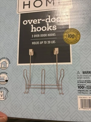 Ganchos completos para el hogar sobre la puerta (CASA COMPLETA) se adapta a la sujeción de la puerta 20 libras - envío y devolución gratuitos Foto 1 de 2