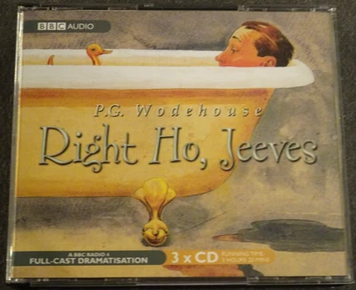 P.G. Wodehouse 'Right Ho, Jeeves' 3 x CD Audio Book BBC Radio 4 Full-Cast Drama - Image 1 of 2