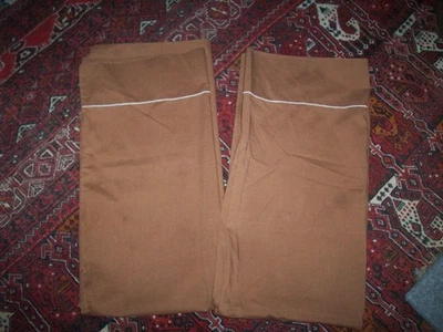 Fundas de almohada sin hierro marrón 20 x 40 King percal WestPoint Pepperell defectos vintage Foto 1 de 4