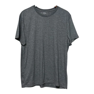 Sonoma Gray Stripe Short Sleeve Tee T-Shirt Men’s XL Crew Neck Casual Staple — 第 1/4 张图片