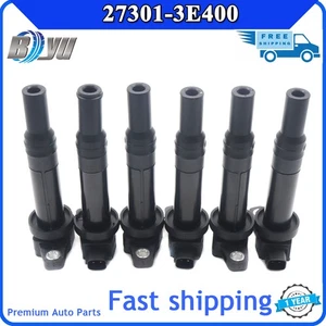 6PCS For Hyundai Santa Fe Kia Rondo 2007-2011 2.4L 2.7 Ignition Coil 27301-3E400 - Picture 1 of 11