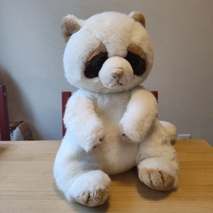 Grande peluche raton laveur blanc - Photo 1/9