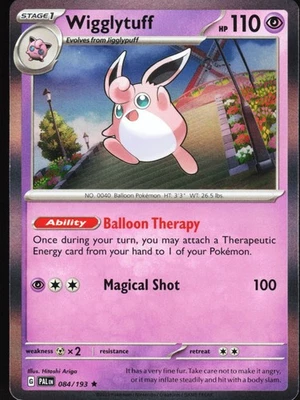 Wigglytuff 084/193 Pokemon SV02: Paldea Evolved Holo Rare NM - Image 1 of 2