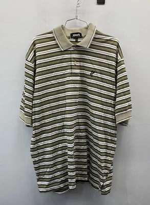 Polo de golf Ashworth vintage años 90 a rayas hecho en EE. UU. talla L Foto 1 de 4