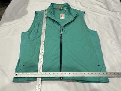 NWT~PETER MILLAR MEN'S "FUSE ELITE HYBRID"  VEST~ XLARGE~ "LILY PAD" GREEN ~$178 - Image 1 of 4
