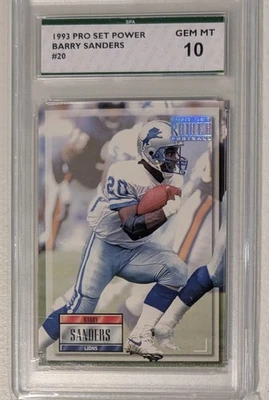 1993 Pro Set Power - Barry Sanders #20 - Image 1 of 2
