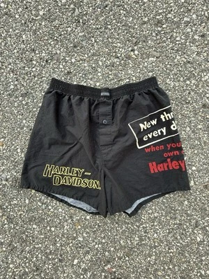 Vintage 2004 Harley-Davidson Boxer Shorts Large Made in Korea Motorcycle Graphic - Image 1 of 4
