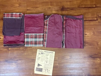 Fundas de tapicería de asiento Ford Deluxe Mercury años 40 granate como nuevas de colección Foto 1 de 4