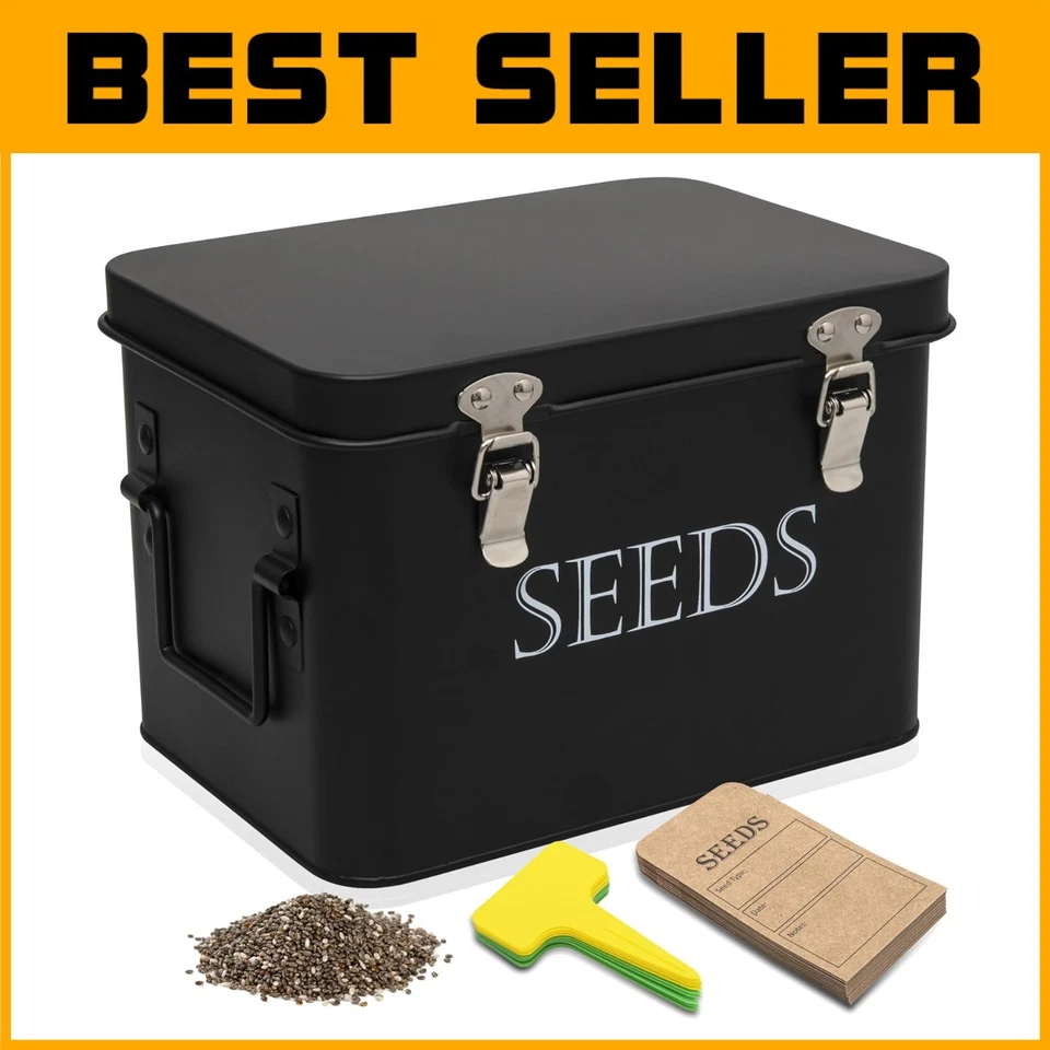 Versatile Garden Seed Organizer Box - Perfect for Seeds, Tools & Accessories - Image 1 of 4