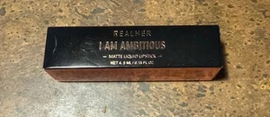 REALHER. Ich bin ehrgeizig. Rot. Matte Liquid Lipstick. 0,15 Fl Oz. Neu im Karton. - Bild 1 von 4
