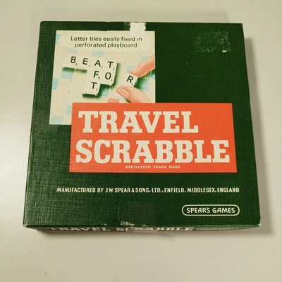 Vintage Spears Games Travel Scrabble - Peg board version - Complete - Image 1 of 4