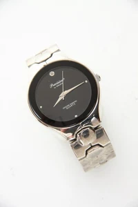 Vintage Precision Gruen Genuine Diamond Herrenuhr winzige Schramme Kratzer auf Quarz - Bild 1 von 12