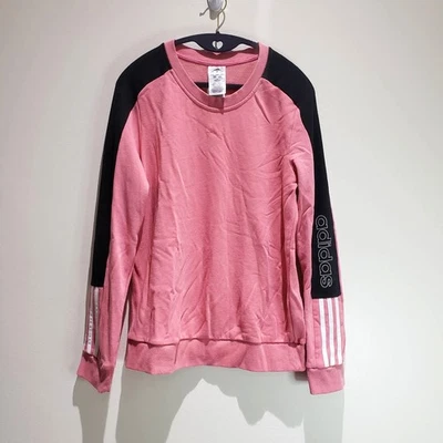 Sudadera Adidas Para Mujer Mediana Bloque de Color Lineal Suave Polar Rayas Crew Foto 1 de 4