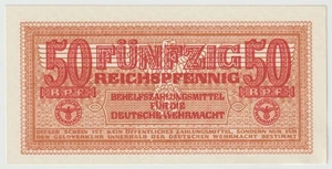 Germany WWII - 50 Reichspfennig, Year 1942 Banknotes - Picture 1 of 2