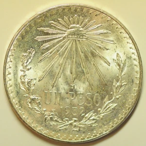 mw28063 Mexico Silver Peso 1932 KM#455 UNC - Picture 1 of 2
