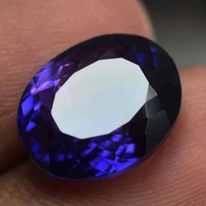 7,10 ct LILA Tansanit OVALE Form ZERTIFIZIERT selten lose Edelstein - Bild 1 von 6