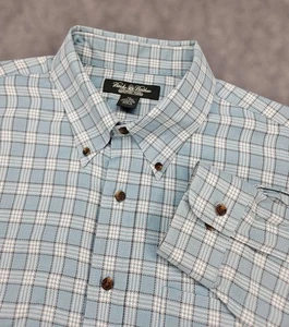Camicia Brooks Brothers uomo XXL Country Club cotone/cashmere a quadri con bottoni - Foto 1 di 3