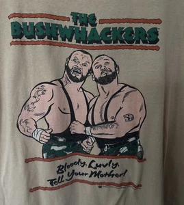 Vtg 80s BUSHWHACKERS Wrestling T Shirt WW Federation Thin Silkscreen Mens Sz L - Picture 1 of 6