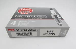NEW 4 PACK NGK UR5, Resistor Type Spark Plug V-Power, 2771 - Picture 1 of 2