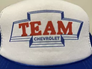 Vintage Chevrolet Chevy Team Racing Snapback Hat Cap TEAM CHEVY - Picture 1 of 5