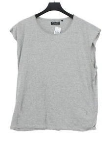 Brave Soul Women's T-Shirt L Grey Cotton with Viscose Basic - Picture 1 of 5