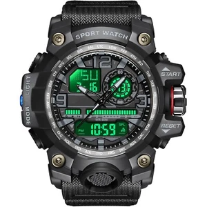 Militär Armbanduhr Männer, Outdoor Sportuhr, , Digital Analog, Timer, Geschenk - Bild 1 von 10