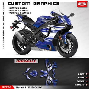 Kungfu Graphics Custom Stickers Decal Kit for Yamaha YZF R1 YZF-R1 2015-2019 - Foto 1 di 8